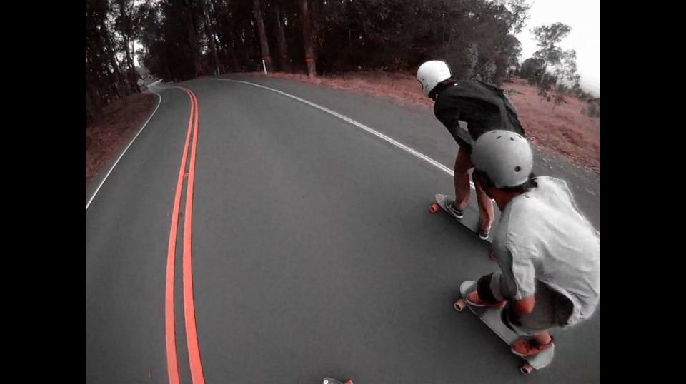 Longboard video снятое на Haleakala